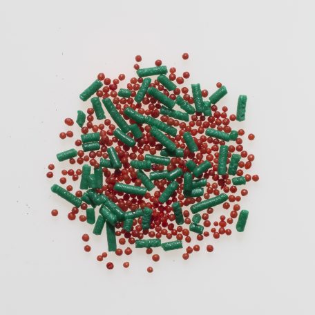 Red Nonpareils & Green Sprinkles Mix